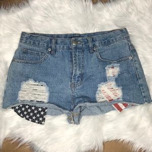 Forever 21 American Flag Shorts